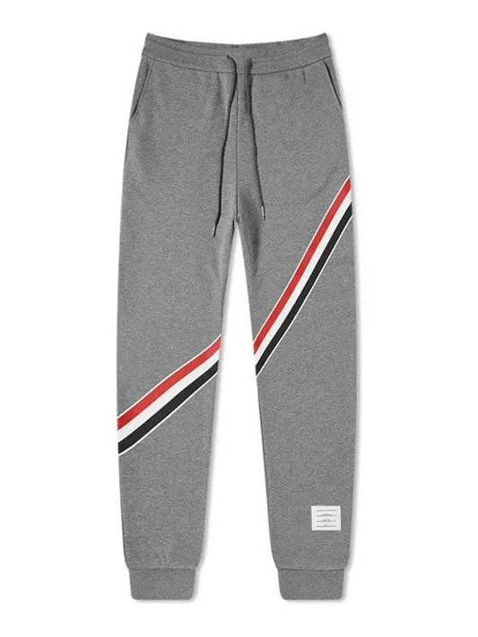 Men's RWB Three Stripe Sweat Jogger Track Pants Grey - THOM BROWNE - BALAAN 2