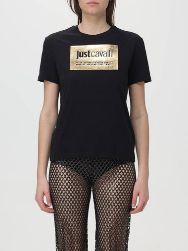 T-shirt con logo laminato Just Cavalli - JUST CAVALLI - BALAAN 1