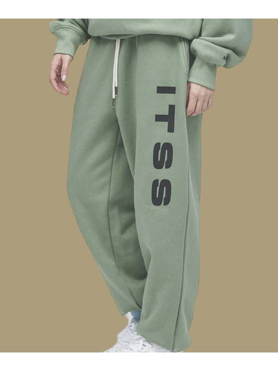 Loose Fit Brushed Jogger Pants Sage Green - IL TEMPO SELECT SHOP - BALAAN 2