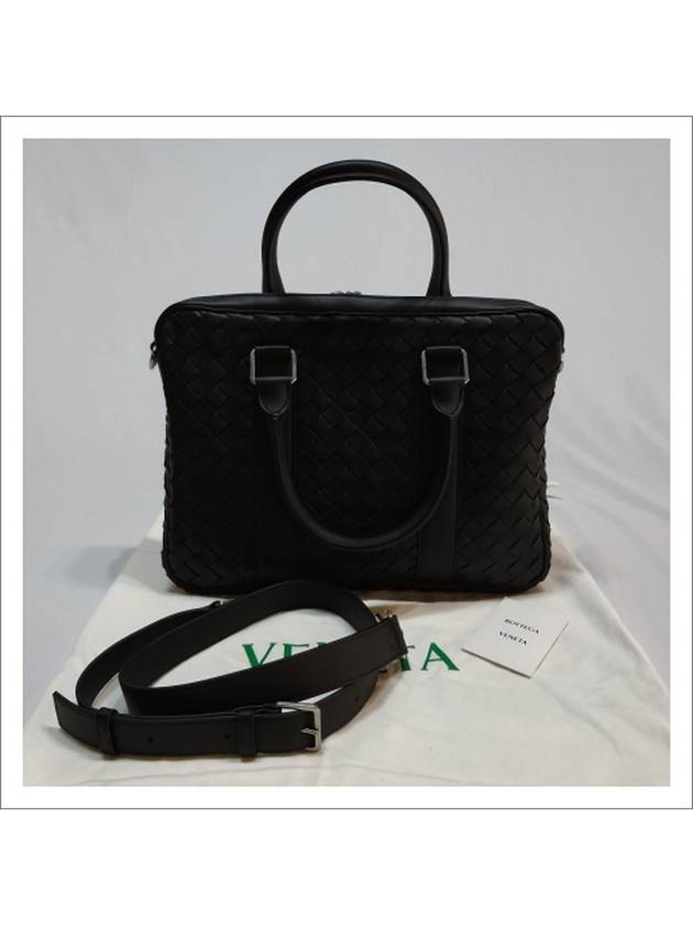 Classic Intrecciato Brief Case Black - BOTTEGA VENETA - BALAAN.