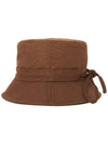 Le Bob Gadjo Knotted Bucket Hat Brown - JACQUEMUS - BALAAN 4