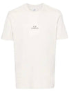 30/1 Jersey Graphic Short Sleeve T-Shirt White - CP COMPANY - BALAAN 3