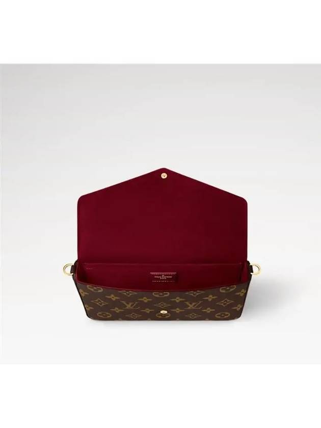 Felicie Pochette Monogram Shoulder Bag Brown Fuchsia - LOUIS VUITTON - BALAAN 4