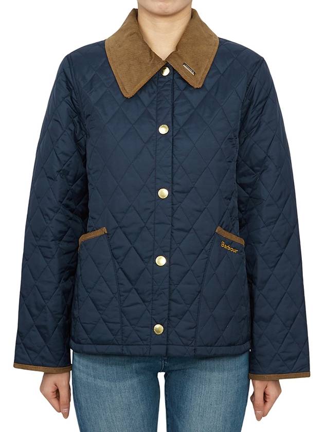 30th Anniversary Riddesdale Crop Quilted Jacket Navy - BARBOUR - BALAAN 4