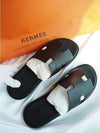 Izmir Sandal Calfskin & Noir - HERMES - BALAAN 9