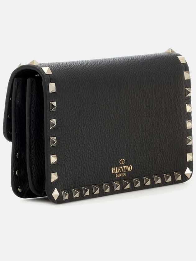 Rockstud Chain Cross Bag Black - VALENTINO - BALAAN 3