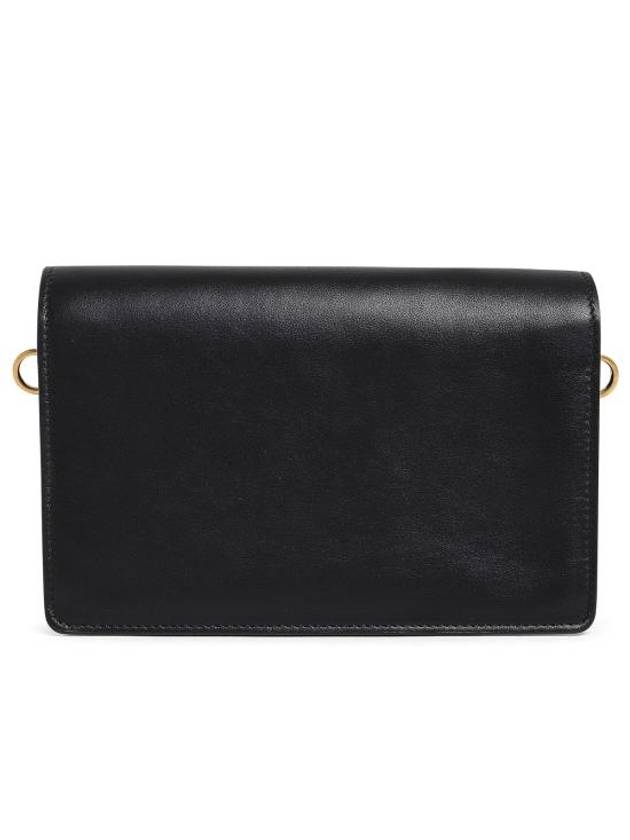 Timeless T Logo Small Satchel Shoulder Bag Black - TOD'S - BALAAN 3