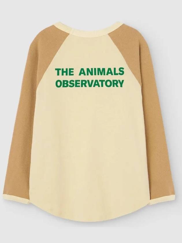 Kids Cream Yellow Anteater T Shirt F24020 317GC - THE ANIMALS OBSERVATORY - BALAAN 4