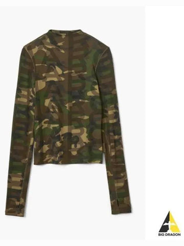 Camo Sheer Longsleeve Multi MJTAM24011KHX - MARC JACOBS - BALAAN 1