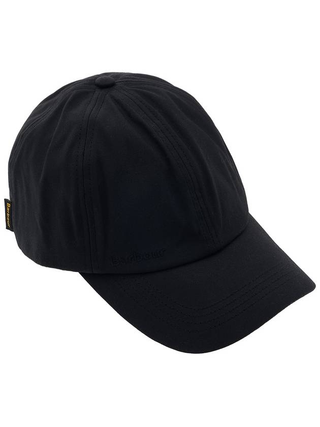 Embroidered Logo WaSports Ball Cap Black - BARBOUR - BALAAN 5