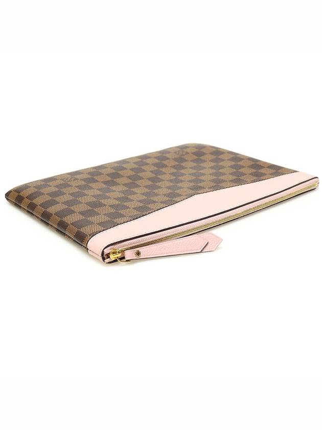 N60261 Damier Eben Canvas Rose Powder Daily Pouch Clutch - LOUIS VUITTON - BALAAN 5