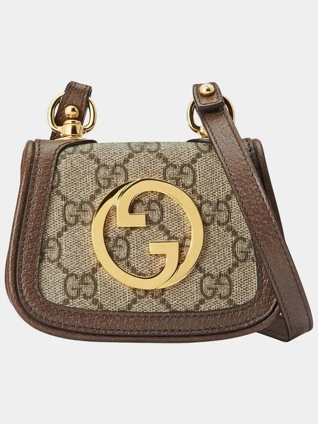 Blondie G Interlocking Strap Mini Bag Brown - GUCCI - BALAAN 7