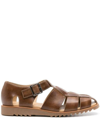 Pacific Buckle Gladiator Sandals Brown - PARABOOT - BALAAN 1