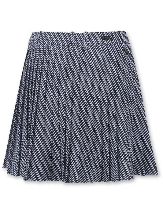 Women Pattern Pleats Skirt - WAAC - BALAAN 2