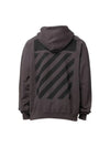 Diag Striped Cotton Hood Gray - OFF WHITE - BALAAN 1