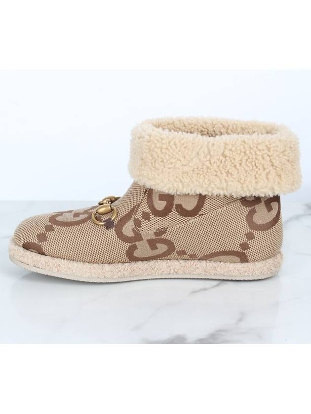 Horsebit GG shearling fur boots 36 5 235 - GUCCI - BALAAN 6