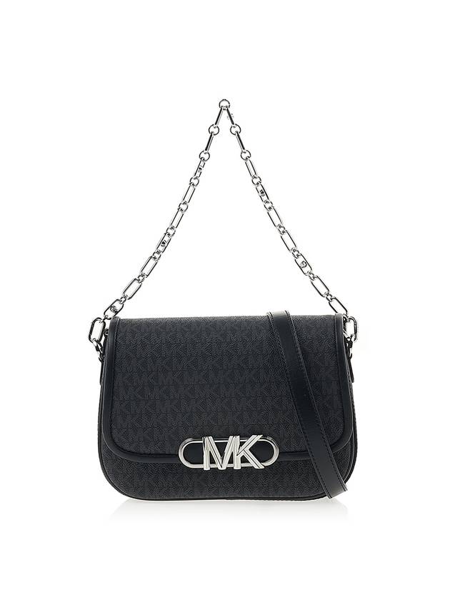 Satchel Leather Shoulder Bag Black - MICHAEL KORS - BALAAN 2