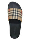 Vintage Check Print Slippers Black Beige - BURBERRY - BALAAN 6