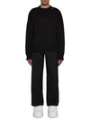 Embroided Logo Distressed Knit Top Black - MARNI - BALAAN 3