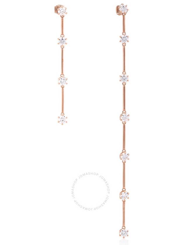 Constella Drop Earrings White Rose Gold - SWAROVSKI - BALAAN 2