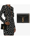 Cassandra Monogram Chain Shoulder Bag Black - SAINT LAURENT - BALAAN 2