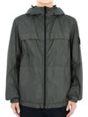 Crinkle Reps Hooded Jacket Dark Green - STONE ISLAND - BALAAN 2