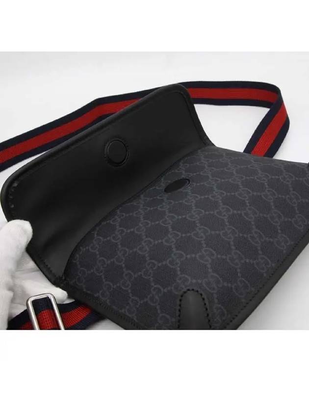 GG Supreme Belt Bag Black - GUCCI - BALAAN 8