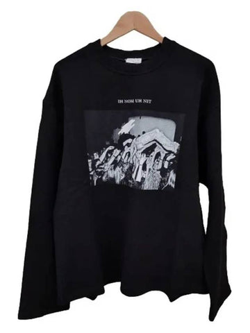 NUS19234 009 Logo Black Sweatshirt - IH NOM UH NIT - BALAAN 1