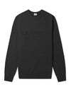 Embroidered Logo Sweatshirt Black - CP COMPANY - BALAAN 1