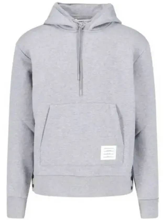 Men's Center Back Stripe Logo Patch Hoodie Grey - THOM BROWNE - BALAAN 2