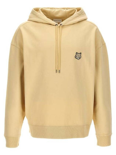 Bold Fox Head Patch Oversize Hoodie Beige - MAISON KITSUNE - BALAAN 1