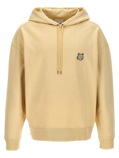 Bold Fox Head Patch Oversize Hoodie Beige - MAISON KITSUNE - BALAAN 1