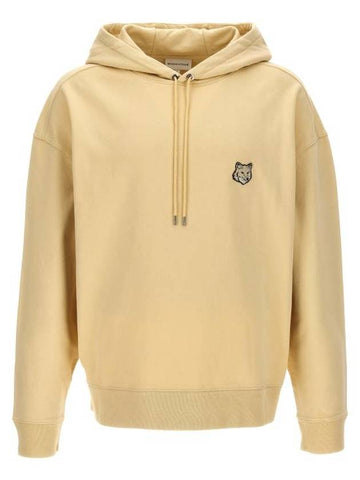 Bold Fox Head Patch Oversize Hoodie Beige - MAISON KITSUNE - BALAAN 1