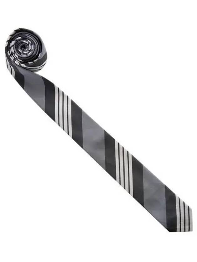 Silk stripe bar tie 271736 - THOM BROWNE - BALAAN 1