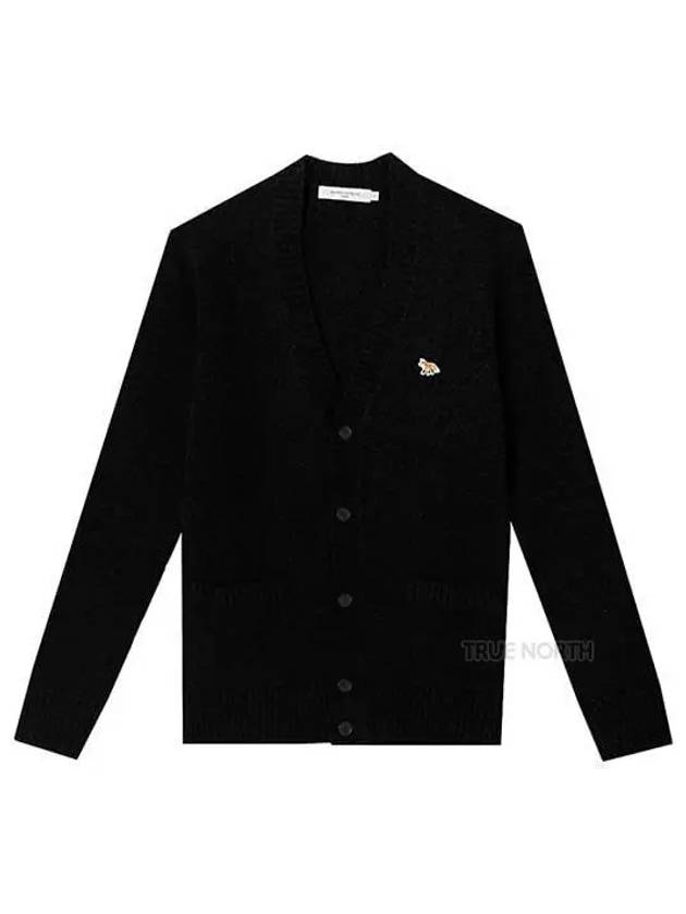 Baby Fox Patch Cosy Cardigan Black - MAISON KITSUNE - BALAAN 2