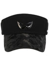 Golf Wear Camo Golf Sun Cap WB21SUMC04BK Black - WHITEBALL - BALAAN 4