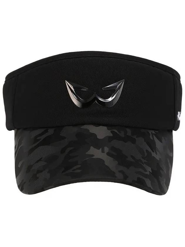 Golf Wear Camo Golf Sun Cap WB21SUMC04BK Black - WHITEBALL - BALAAN 4