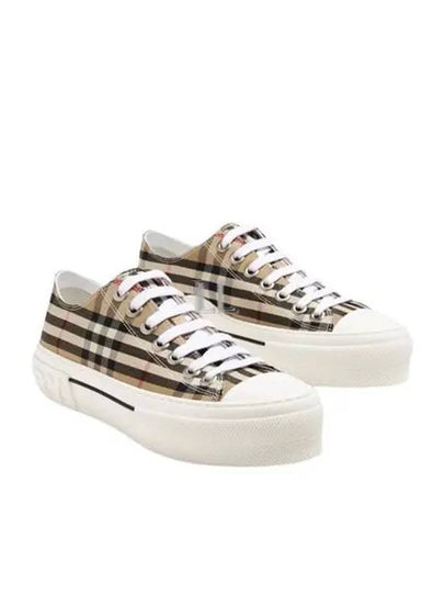 Vintage Check Cotton Sneakers Archive Beige - BURBERRY - BALAAN 2