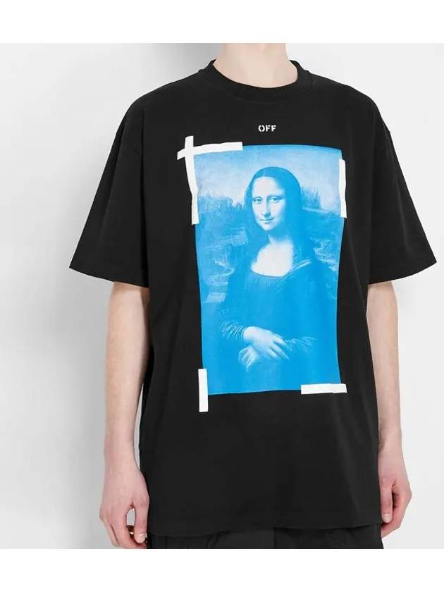 Mona Lisa Overfit Short Sleeve T-Shirt Black - OFF WHITE - BALAAN 6