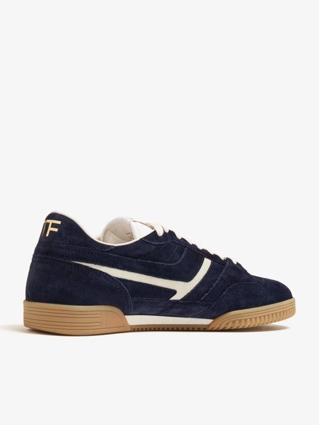 Suede Jackson LowTop Sneakers Navy - TOM FORD - BALAAN 4