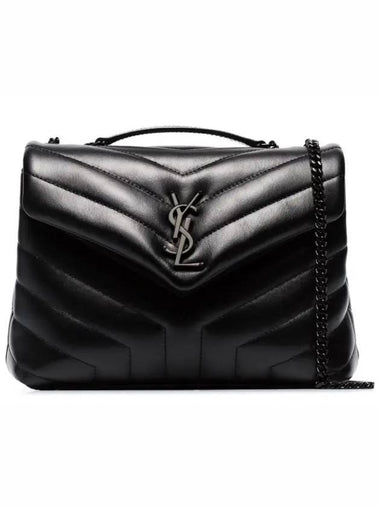 Monogram Loulou Matelasse Y Leather Small Shoulder Bag Black - SAINT LAURENT - BALAAN 1