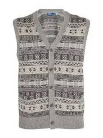 Fair Isle Cotton Blend Sweater Vest Grey - POLO RALPH LAUREN - BALAAN 2