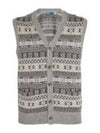 Fair Isle Cotton Blend Sweater Vest Grey - POLO RALPH LAUREN - BALAAN 1