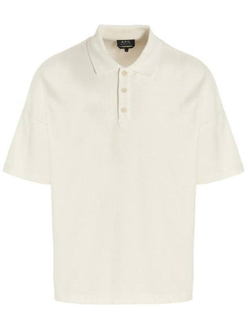 Antoine Oversized Polo Shirt Ecru - A.P.C. - BALAAN.