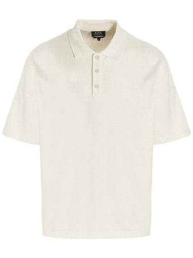 Antoine Oversized Polo Shirt Ecru - A.P.C. - BALAAN 1