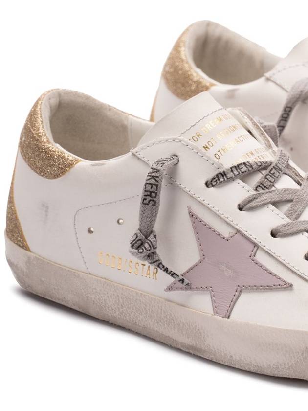 Golden Goose Super Star Leather Upper And Star Glitter Heel And Spur Shoes - GOLDEN GOOSE - BALAAN 4