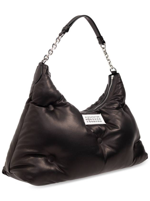 Glam Slam Medium Hobo Shoulder Bag Black - MAISON MARGIELA - BALAAN 6