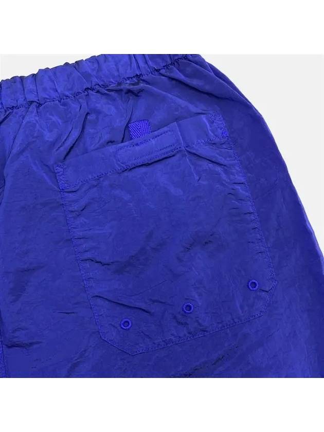 Men's Logo Patch Nylon Metal Swim Shorts Blue Purple - STONE ISLAND - BALAAN.