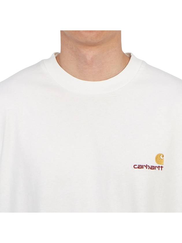 American Script Long Sleeve T-Shirt White - CARHARTT WIP - BALAAN 6