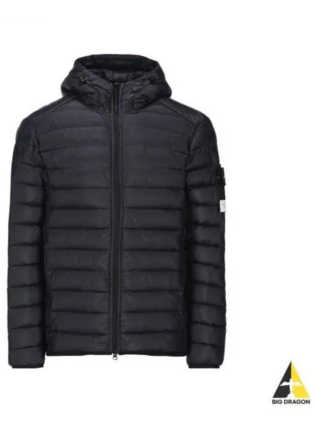 Loom Woven Chambers R Nylon Down TC Light Hoodie Down Jacket Midnight Blue - STONE ISLAND - BALAAN 2